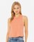 BELLA+CANVAS Ladies Racerback Cropped Tank for Workout, Casual Wear & Streetwear Lightweight Athletic Top